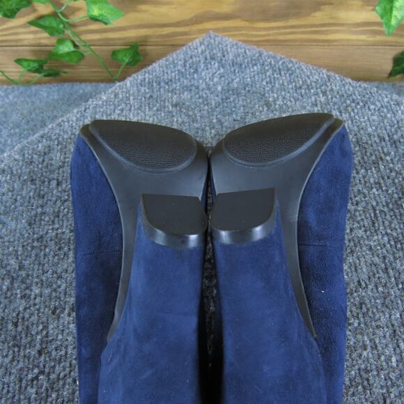 Me Too Women's Leeanna Platform Blue Suede Pump 7 Medium Gently Used 2025 - Picture 6 of 7